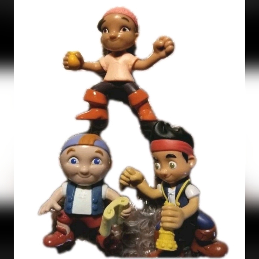 Jake And The Neverland Pirates Jake Izzy Cubby Tiny Figures Cake Topper Size